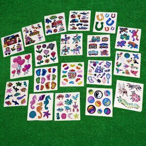 Huge Lot - 158 Vintage Sandylion Prismatic Stickers - 19 Mods - No Duplicates